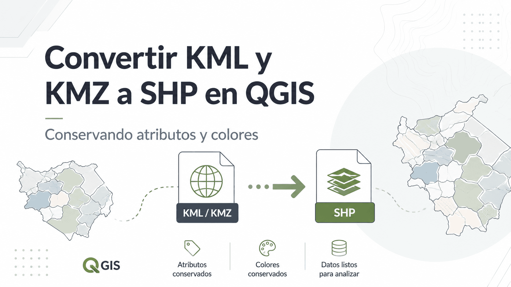 Convertir KML y KMZ a SHP en QGIS conservando atributos y colores